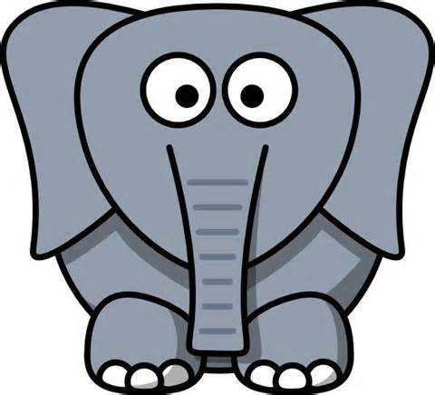 Elephant head clipart free clipart images 2