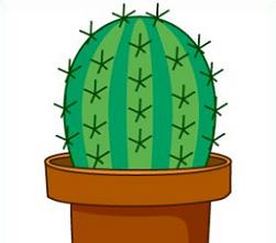Free barrel cactus clipart