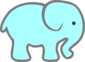 Free elephant stencils blue baby elephant clip art vector clip