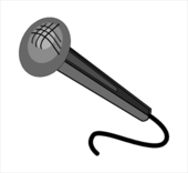 Microphone old fashioned mic clipart - Clipartix