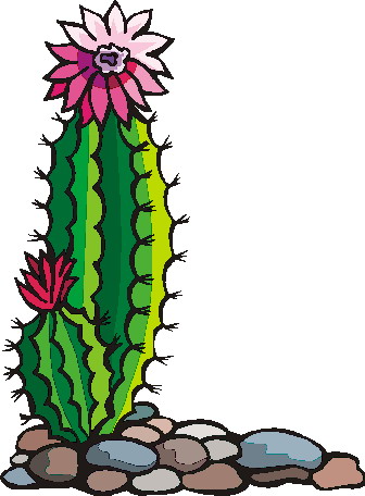Gallery for black and white cactus clipart 3 image