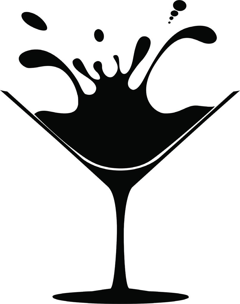 Martini glass martini drawing clipart