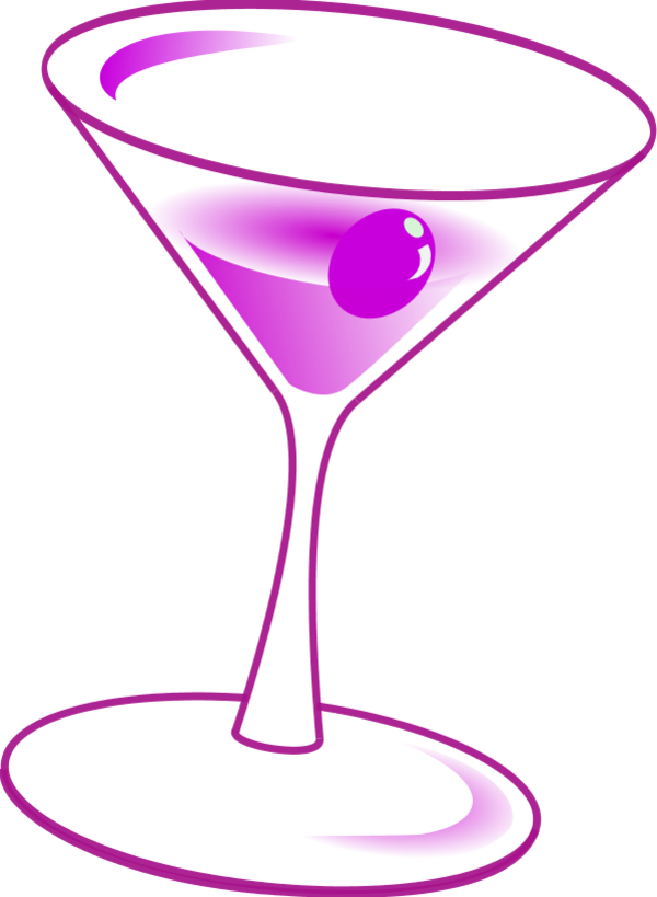 Martini glass wine glasses clip art