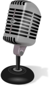 Microphone old fashioned mic clipart - Clipartix