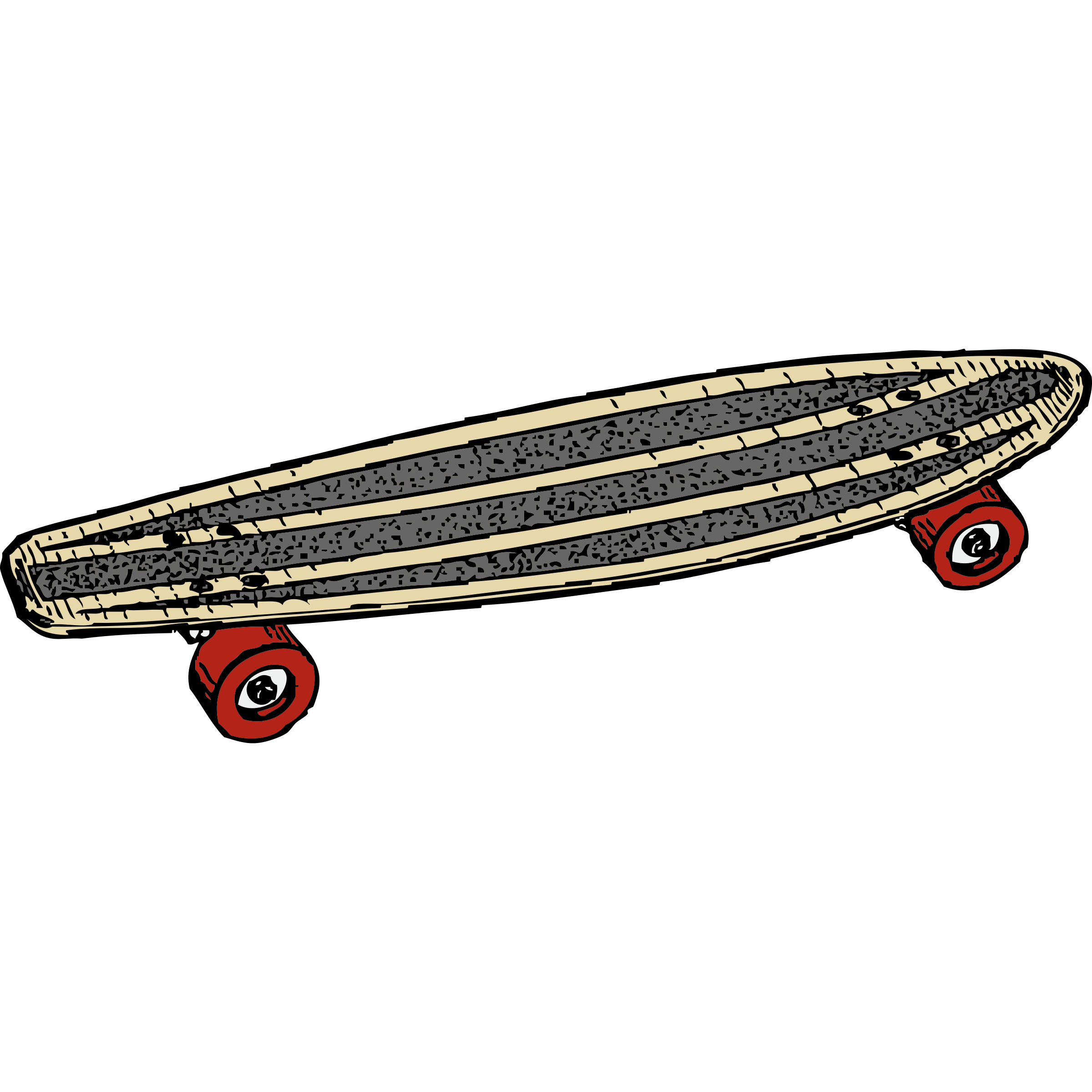 Ollie skateboarding concentrate clipart image