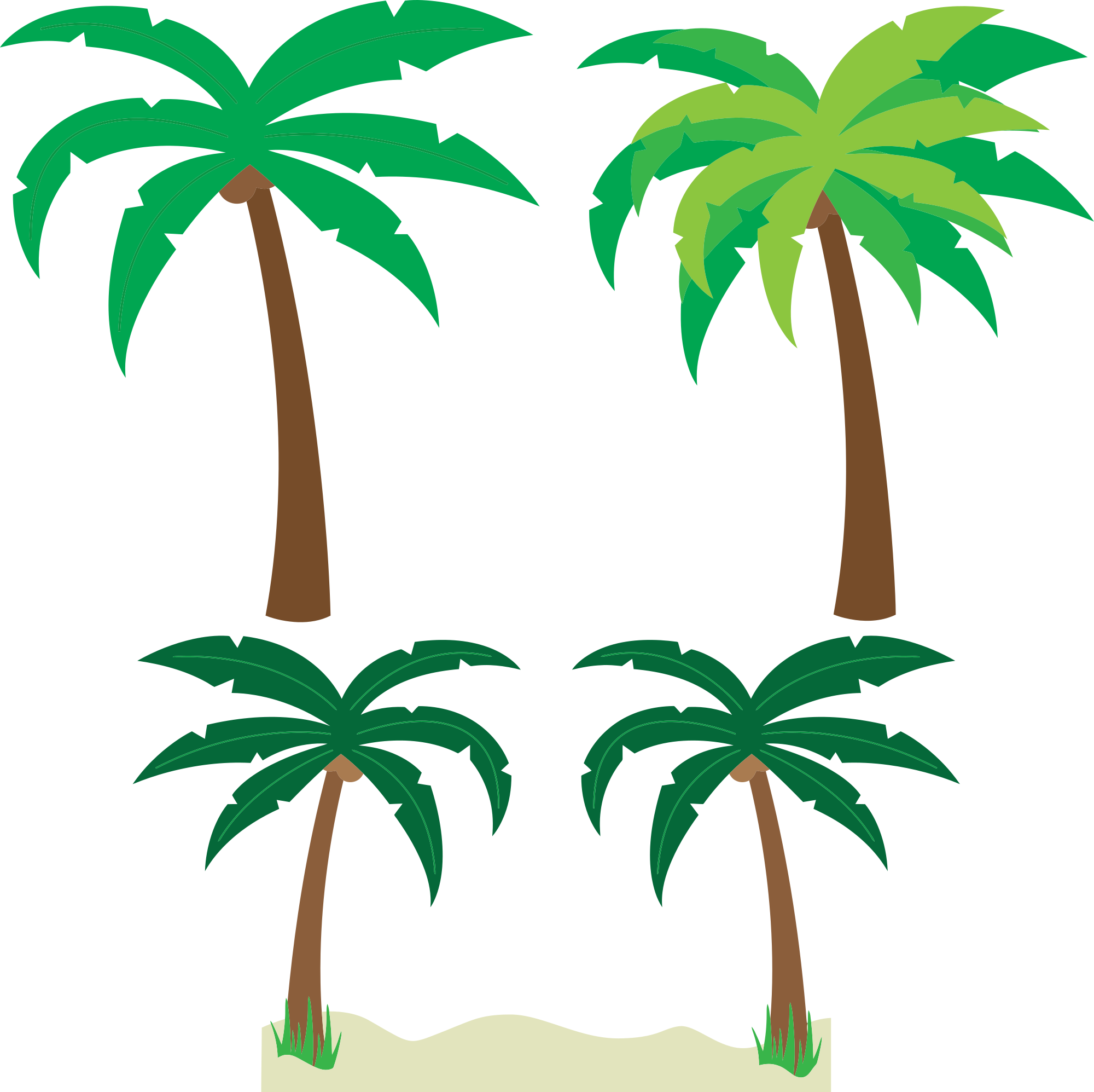 Palm tree art tropical palm trees clip art clip art palm tree 5 3