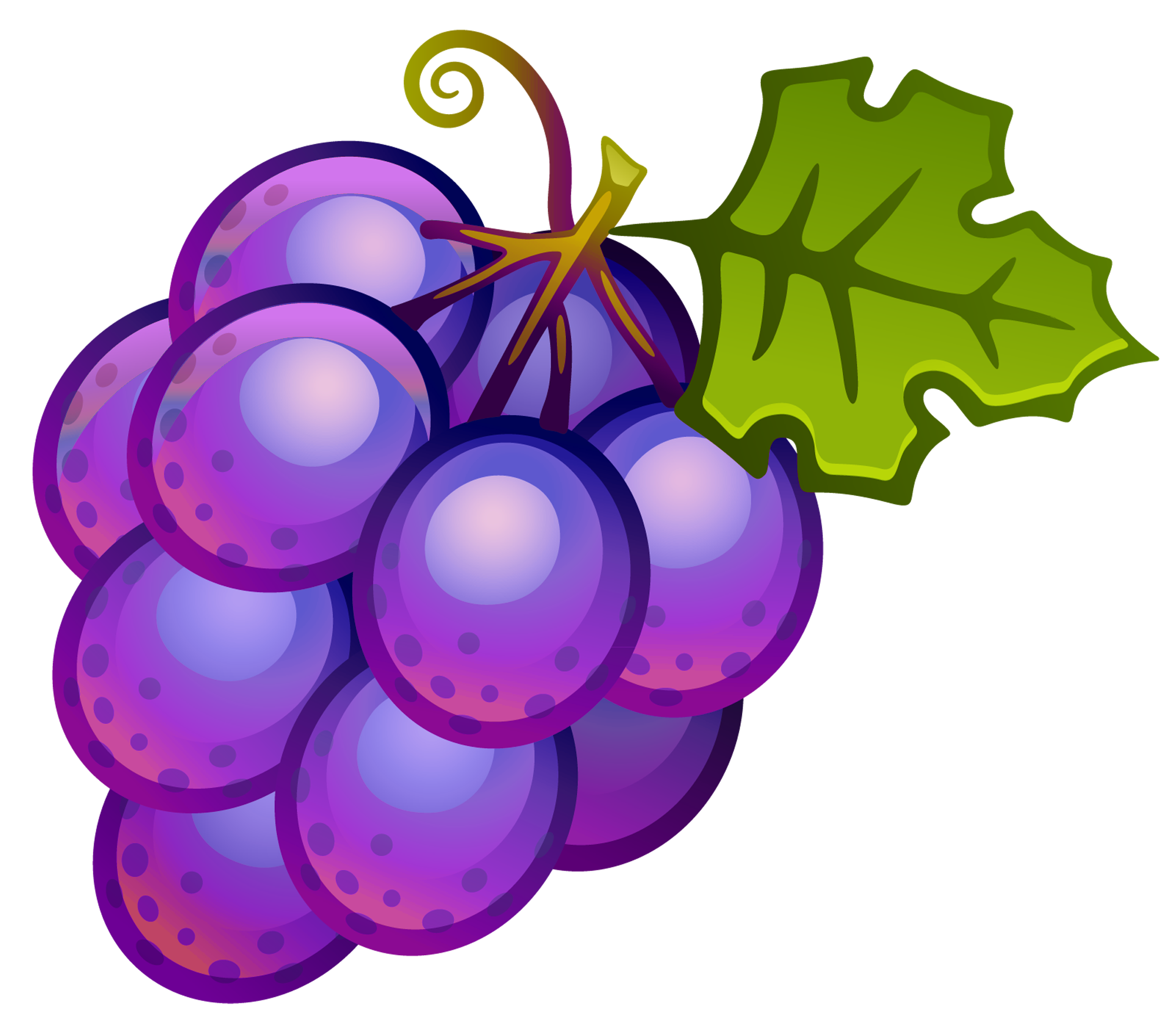 Purple grapes clipart free clipart images