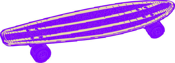 Purple skateboard clip art at clker vector clip art