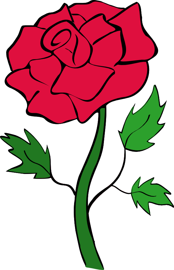 Roses red rose outline clipart free clipart images