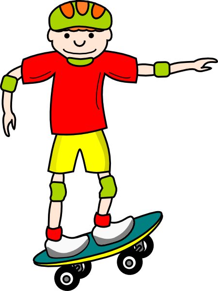 Skateboard clip art at clker vector clip art