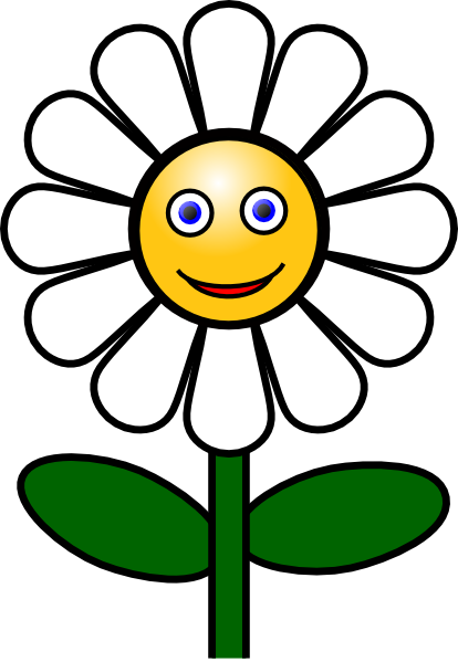 Smile smiling flower clip art