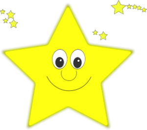 Smile smiling star face vector clip art cliparting