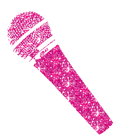 Sparkly microphone clipart