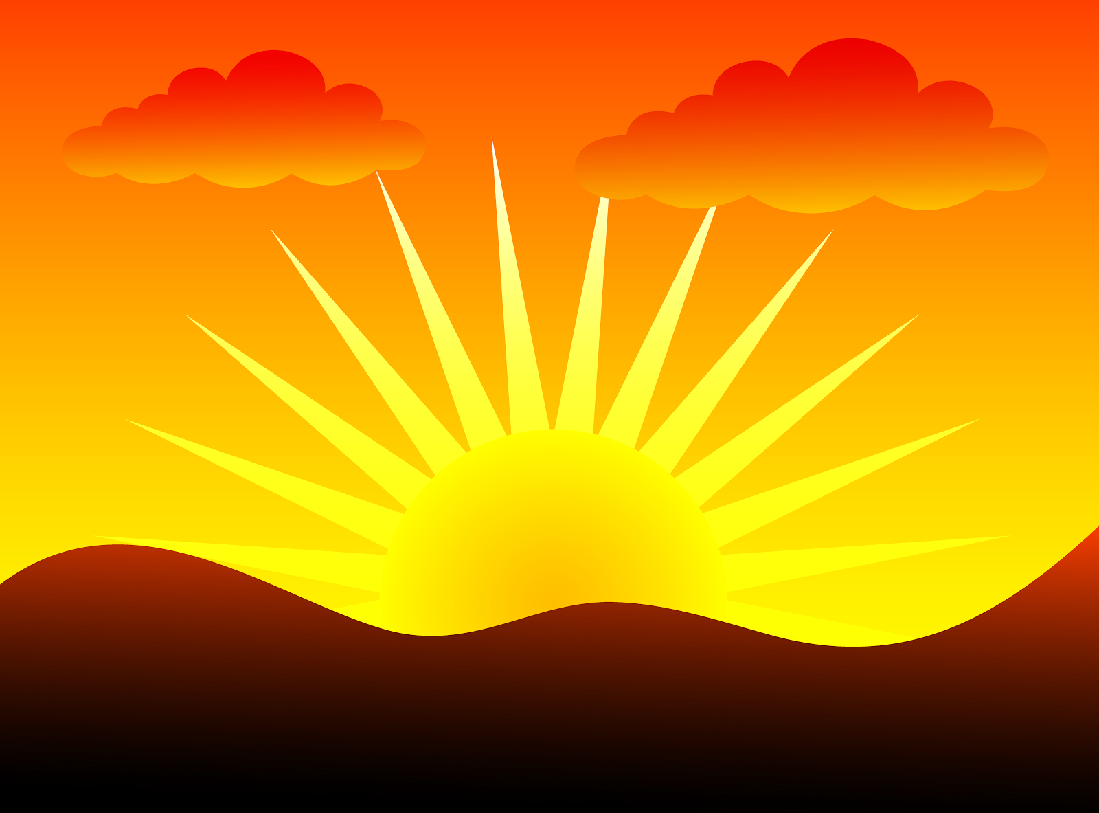 Sunrise eventing clip art free clipart images