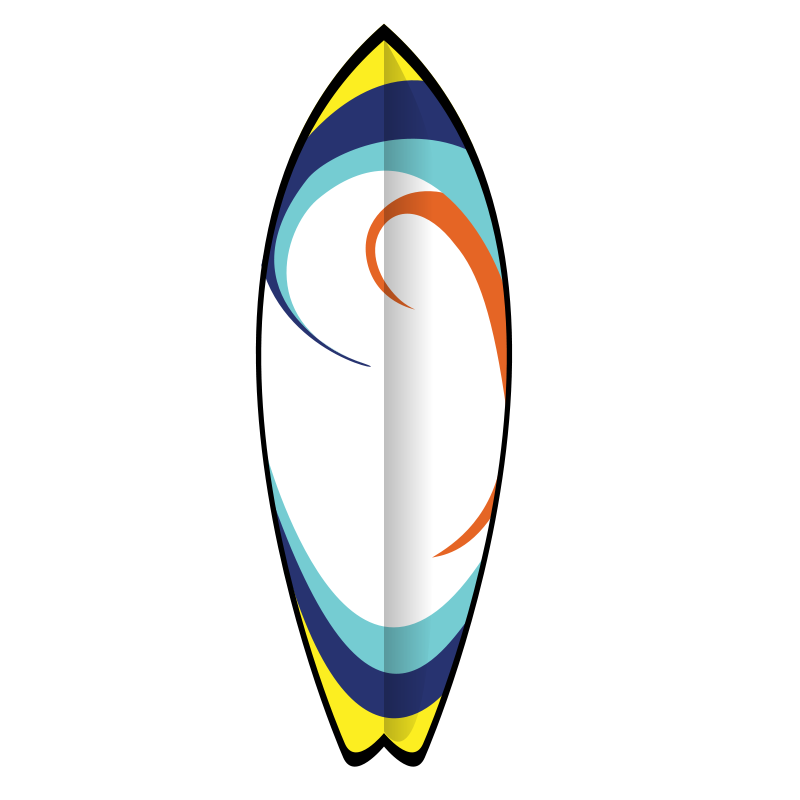 Surfboard clip art illustrations free clipart images