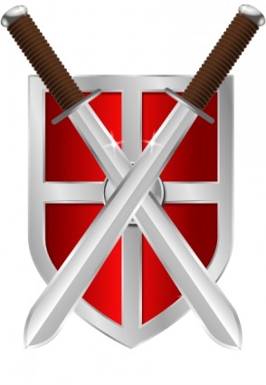 Swords and shield clip art free vector in open office drawing svg