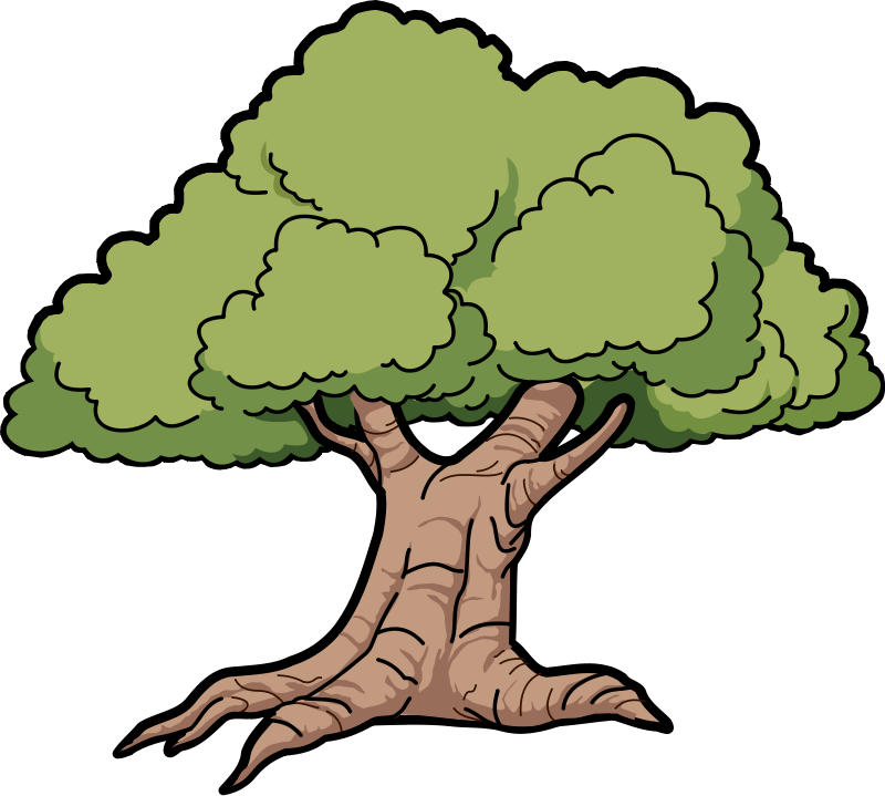 Trees clip art coloring pages images free