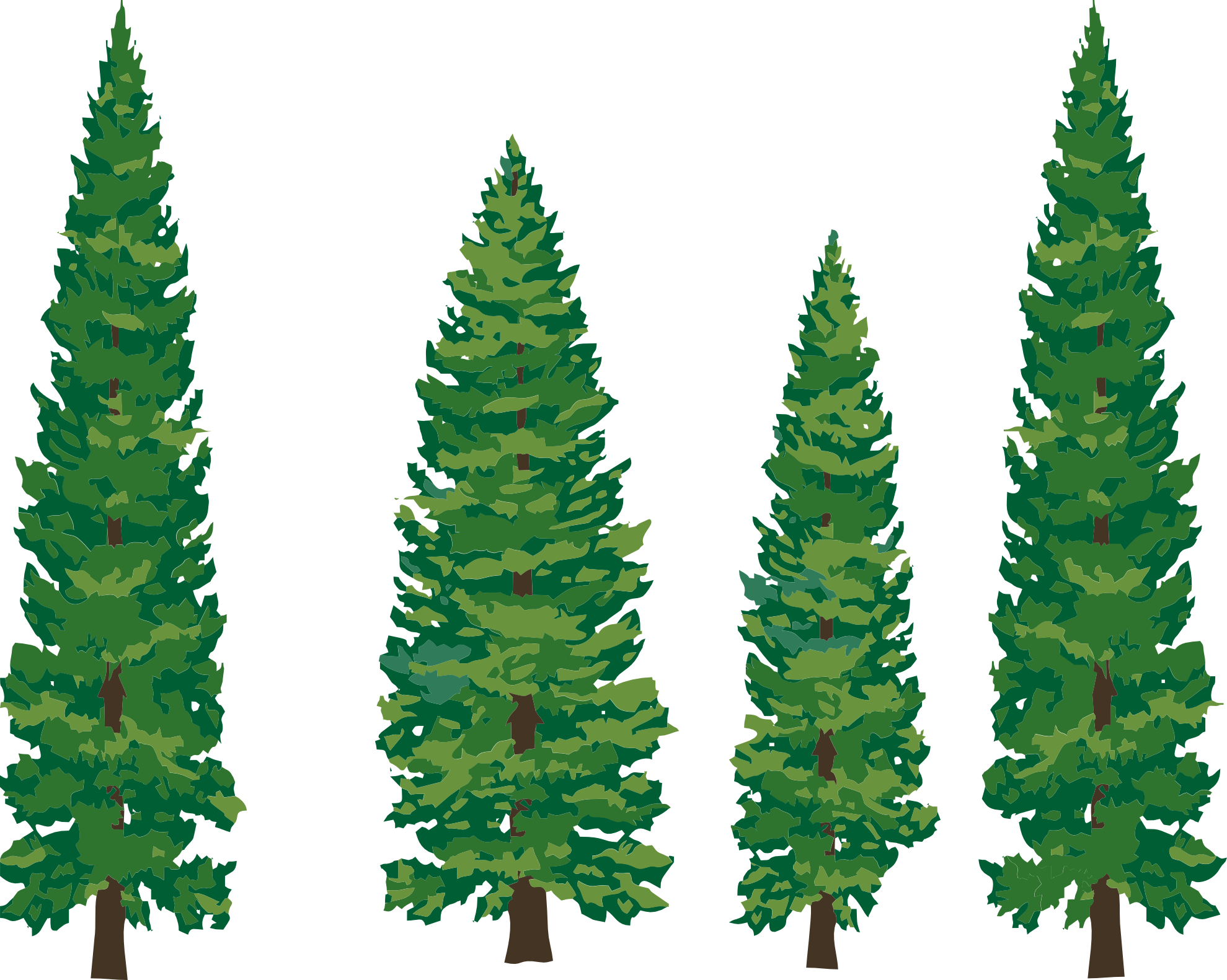 Vector images of trees clipart