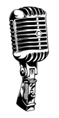 Old time microphone clipart - Clipartix