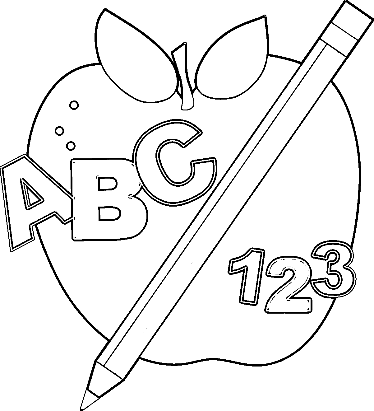 Abc free school related clipart image
