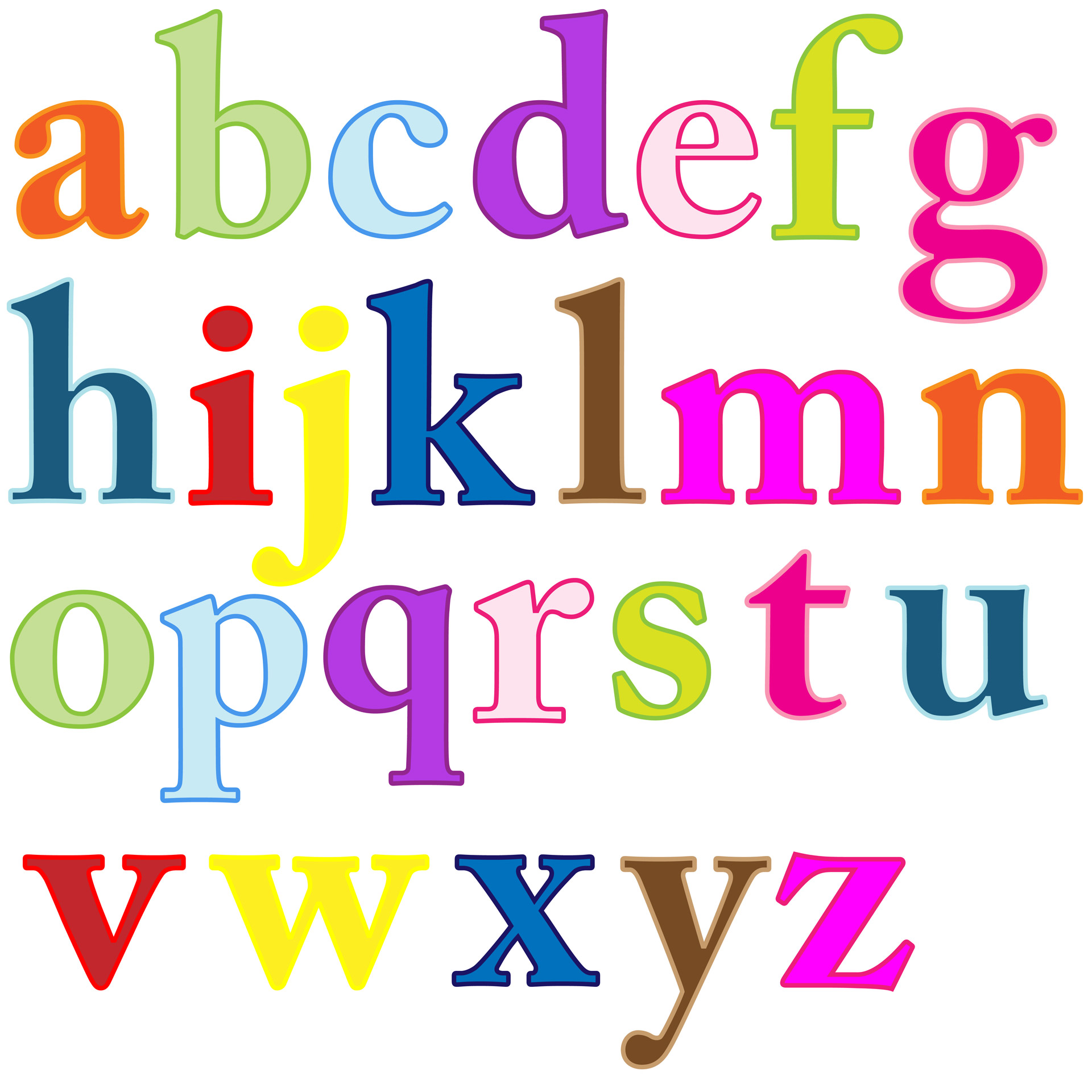 Alphabet abc clip art iip image