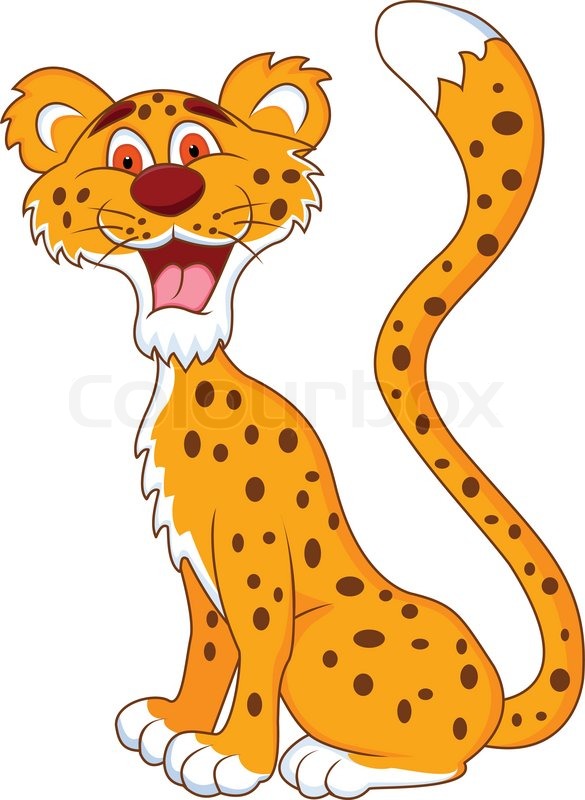 Baby cheetah cartoon clipart cliparthut free kid