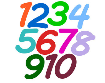 Big numbers clipart