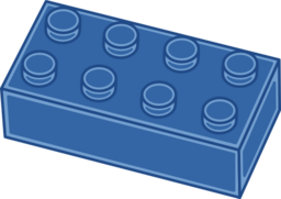 Blue lego brick clipart free images