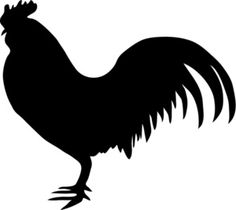Chicken hen roosters silhouette silhouette clip art and