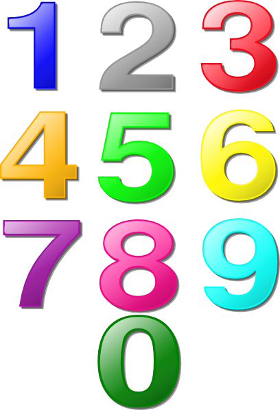 Clip art numbers 1 clipart clipart kid 5