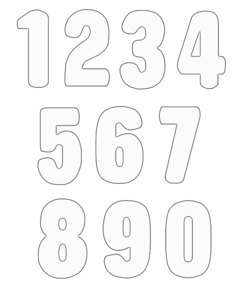 Clip art of numbers from 1 to clipart clipart kid