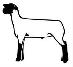 Club show lambs clipart 6 inch sheep bytes