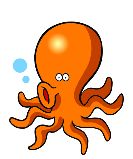 Cute octopus clipart free images 2