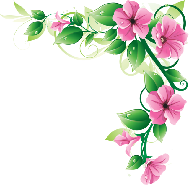 Flower border clipart free clipart images