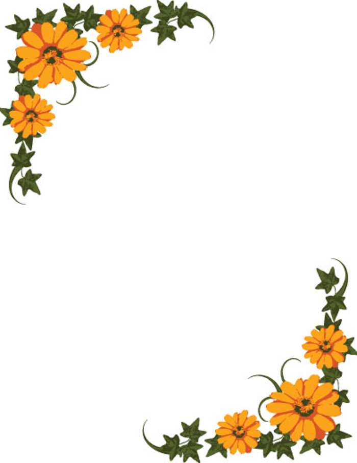 Flower border flower clip art border pictures reference