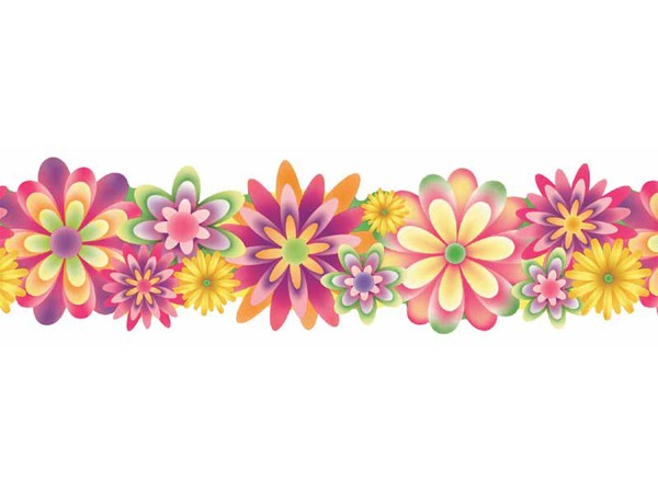 clip art flowers border