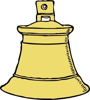 Free gold bell clipart graphics images and photos