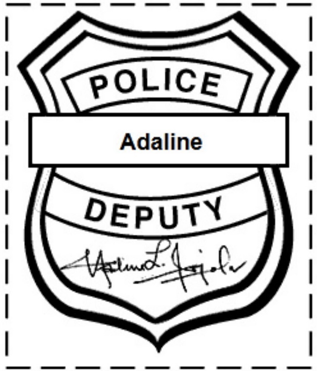 Free printable police badge template clipart Clipartix
