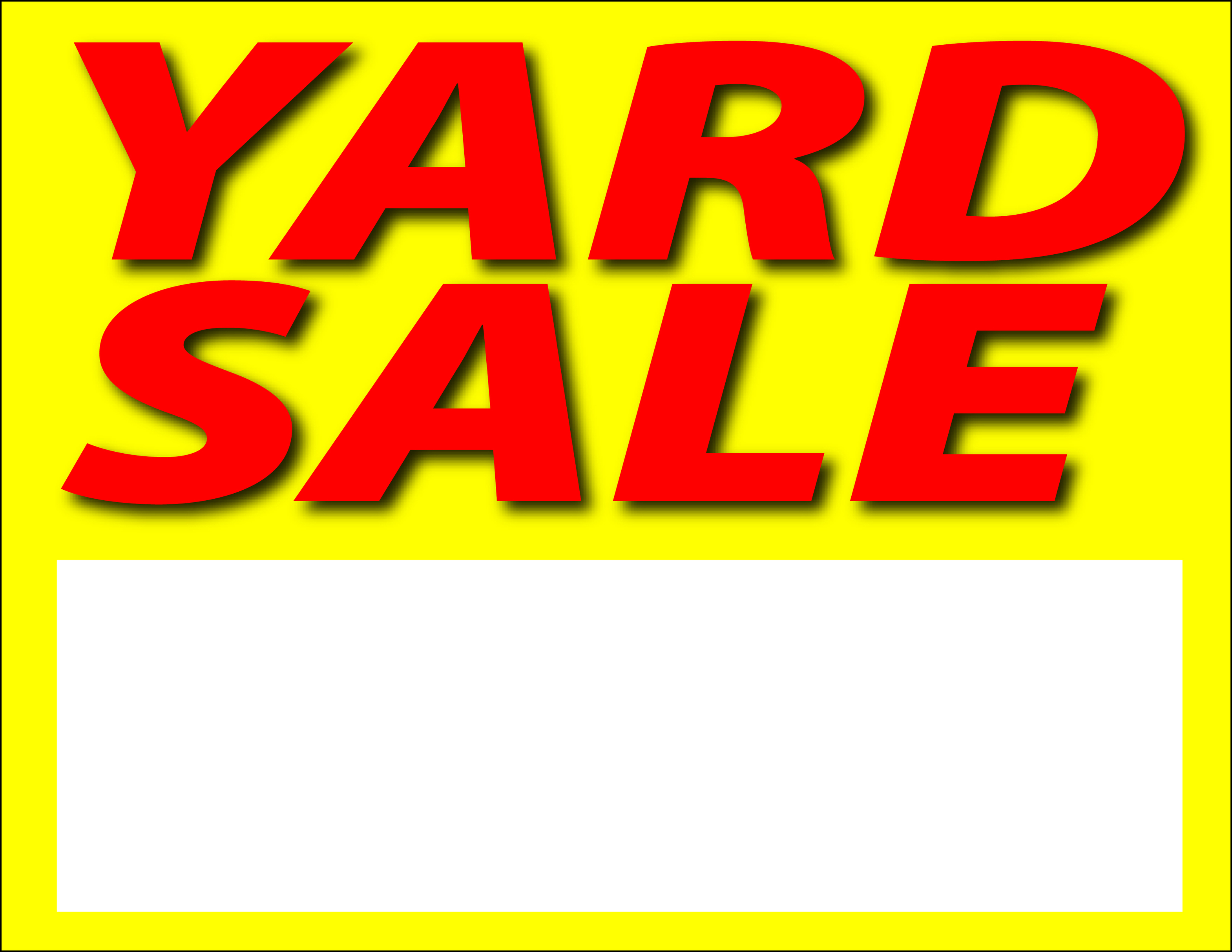 Images for printable yard sale sign clipart free to use clip – Clipartix