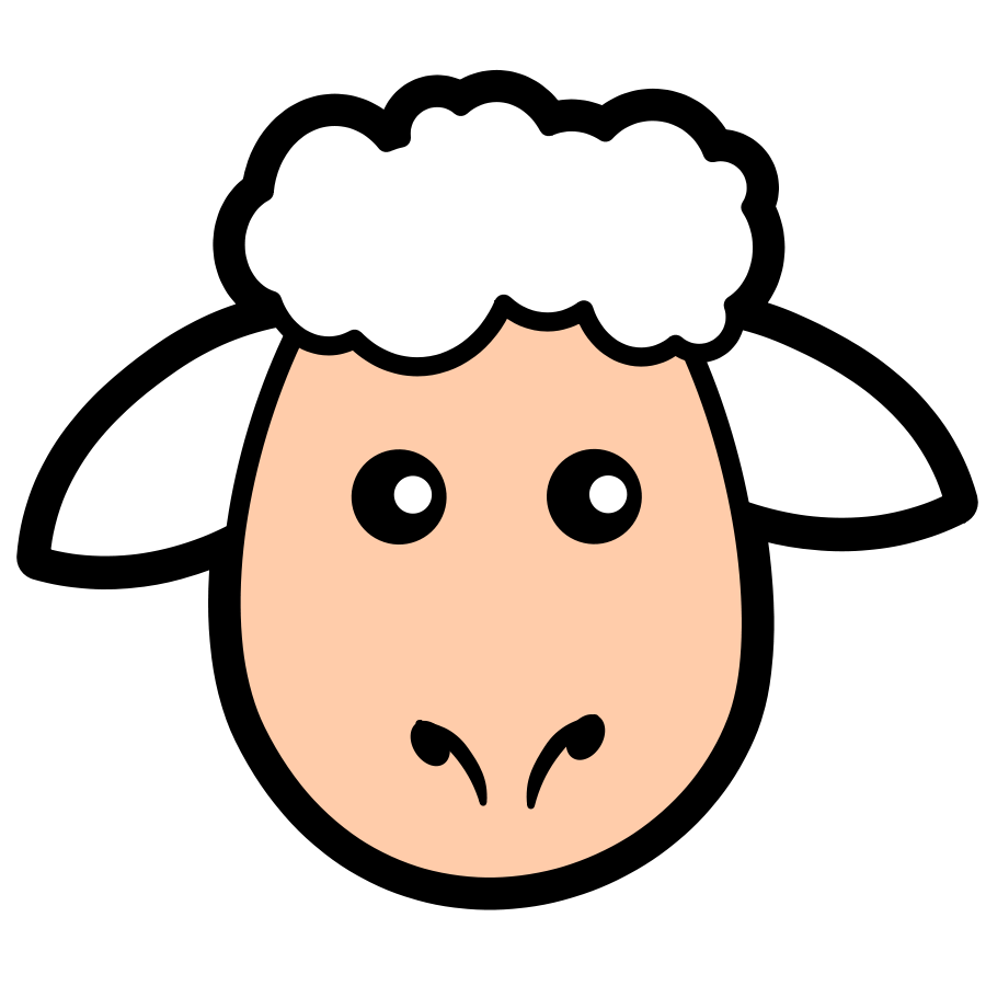 Lamb face clip art free clipart images