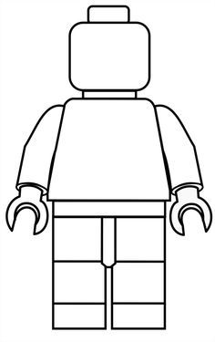 Lego printable mini figure coloring page for lego clip art