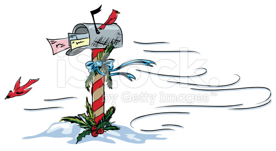 Mailbox hand drawn holiday mail clipart stock vector art 0 istock