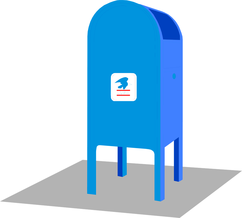 Mailbox mail blue mail clipart home dayasrioa top image