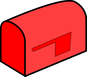 Mailbox red mail clipart
