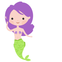 Mermaid clipart set creative collection