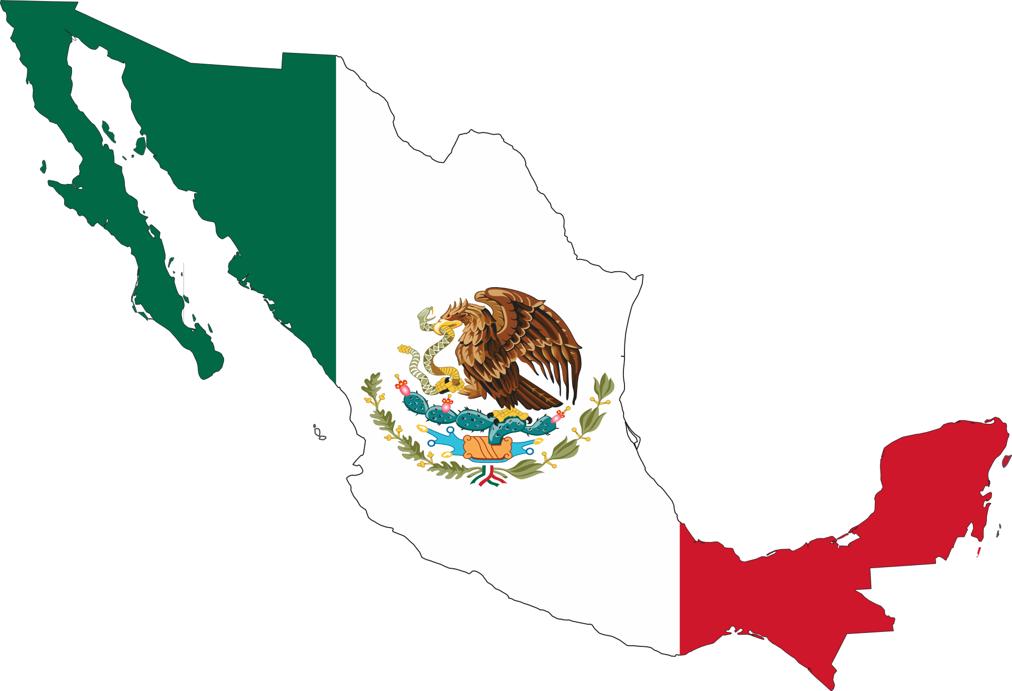 Mexican mexico flag clipart clipart kid