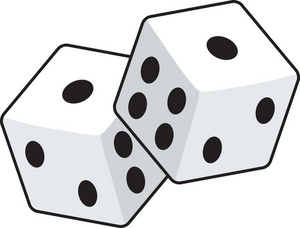 One dice clipart free clipart images