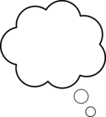 Person thinking with thought bubble free clipart 3 - Clipartix