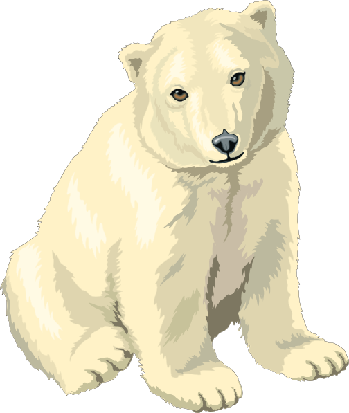 Polar bear free to use clipart