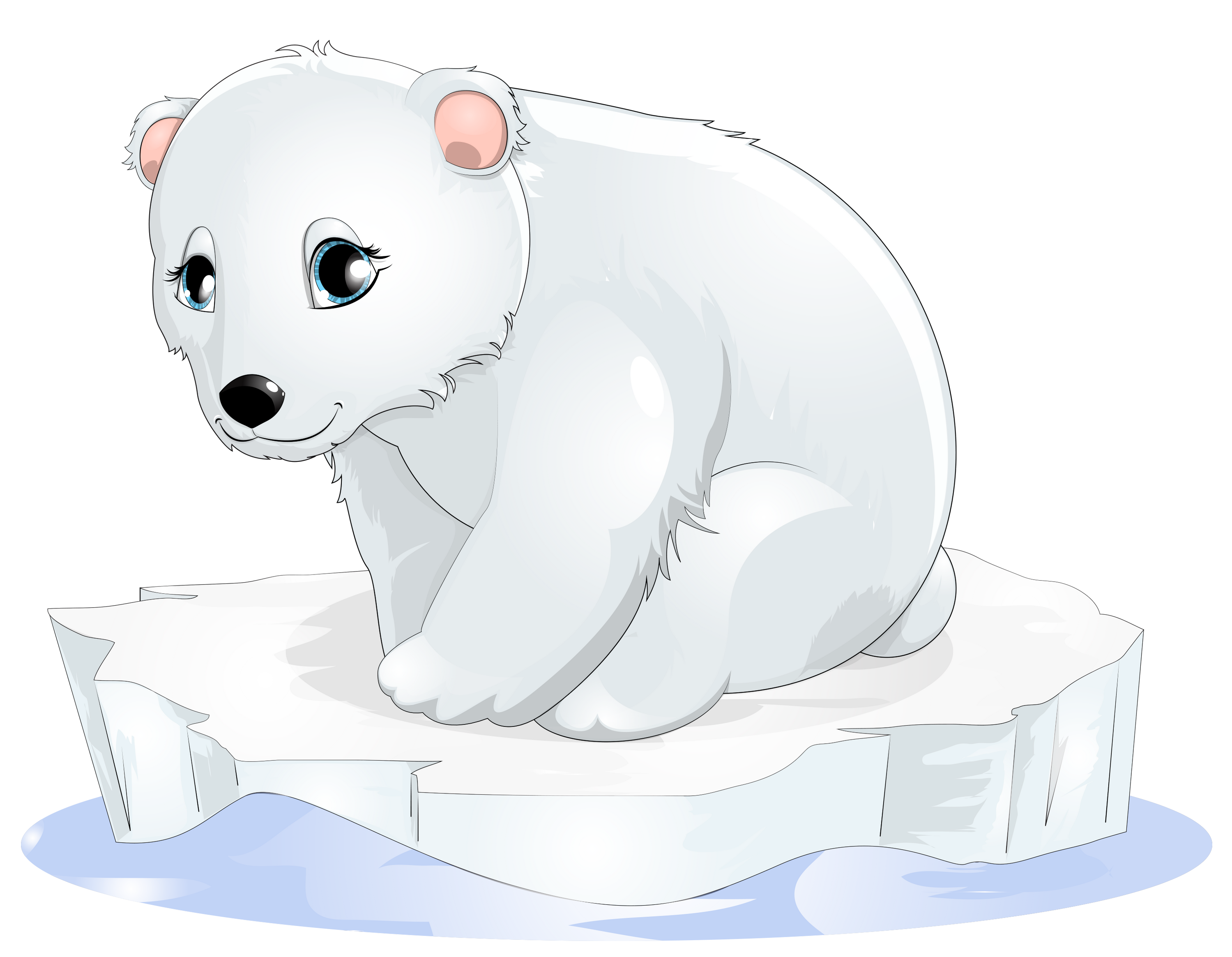 Polar bear transparent clipart 0